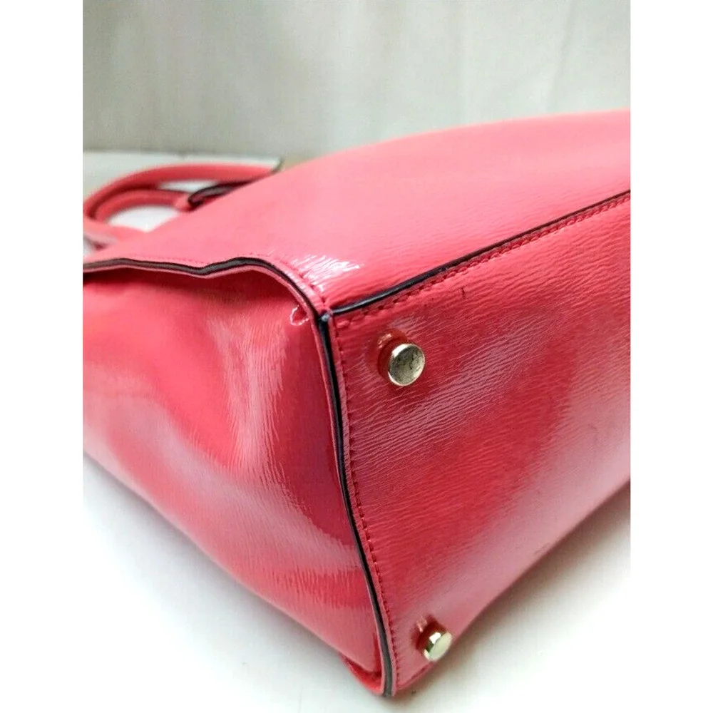 Kate Spade Beacon Court Jeanne Strawberry Red Patent Leather Top Handle Tote Bag